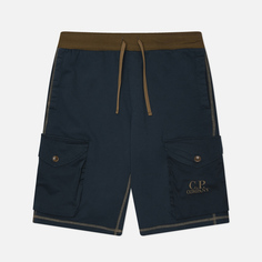 Мужские шорты C.P. Company Diagonal Fleece Mixed Cargo Regular Fit, цвет синий, размер S