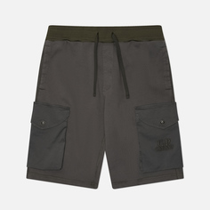 Мужские шорты C.P. Company Diagonal Fleece Mixed Cargo Regular Fit, цвет серый, размер S