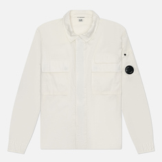 Мужская рубашка C.P. Company Organic Gabardine Lens, цвет белый, размер M