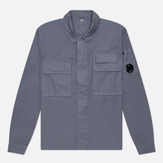Мужская рубашка C.P. Company Organic Gabardine Lens, цвет фиолетовый, размер S