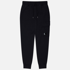 Мужские брюки C.P. Company Cotton Diagonal Fleece Cargo Regular, цвет синий, размер S