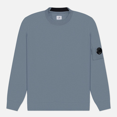 Мужская толстовка C.P. Company Diagonal Raised Fleece Lens Crew Neck, цвет серый, размер S