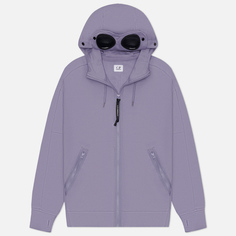 Мужская толстовка C.P. Company Diagonal Raised Fleece Goggle Zipped Hoodie Regular, цвет фиолетовый, размер S