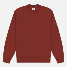 Мужская толстовка C.P. Company Cotton Diagonal Fleece Crew Neck, цвет коричневый, размер S