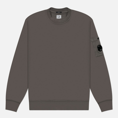 Мужская толстовка C.P. Company Cotton Diagonal Fleece Crew Neck, цвет серый, размер M