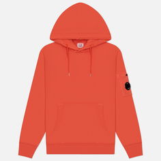 Мужская толстовка C.P. Company Cotton Diagonal Fleece Hoodie, цвет оранжевый, размер M