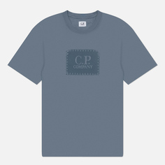Мужская футболка C.P. Company 30/1 Jersey Logo Label, цвет голубой, размер M