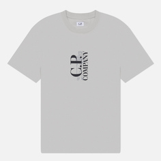 Мужская футболка C.P. Company 30/1 Jersey Vertical Logo, цвет голубой, размер S