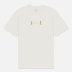 Мужская футболка C.P. Company 30/1 Jersey Logos, цвет белый, размер S