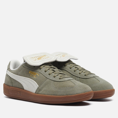 Кроссовки Puma Palermo Premium Suede, цвет оливковый, размер 37 EU