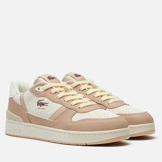 Мужские кроссовки Lacoste T-Clip Set, цвет бежевый, размер 40.5 EU