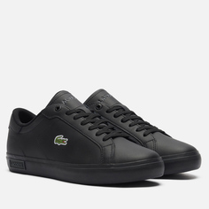Мужские кроссовки Lacoste Powercourt, цвет чёрный, размер 40.5 EU