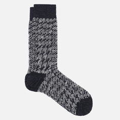 Носки Anonymous Ism Houndtooth Jaquard Crew, цвет чёрный, размер 44-46 EU