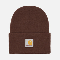 Шапка Carhartt Knit Cuffed, цвет коричневый