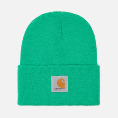 Шапка Carhartt Knit Cuffed, цвет зелёный