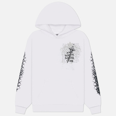 Мужская толстовка Anti Social Social Club Anguish Hoodie, цвет белый, размер XS