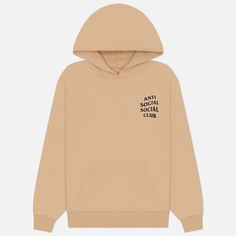 Мужская толстовка Anti Social Social Club Mind Games Zip-Up Hoodie, цвет бежевый, размер XS
