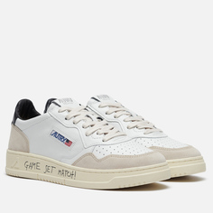 Мужские кроссовки Autry Medalist Low Lettering Suede, цвет белый, размер 41 EU