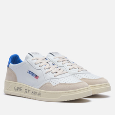 Мужские кроссовки Autry Medalist Low Lettering Suede, цвет белый, размер 41 EU