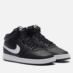 Женские кроссовки Nike Wmns Court Vision Mid, цвет чёрный, размер 36.5 EU