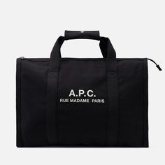 Дорожная сумка A.P.C. Recuperation Gym, цвет чёрный