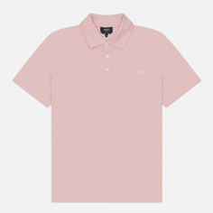Мужское поло A.P.C. Standard GOTS, цвет розовый, размер M