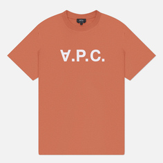 Мужская футболка A.P.C. Standard Grand V.P.C. GOTS, цвет оранжевый, размер S
