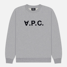 Мужская толстовка A.P.C. Standard Grand V.P.C. GOTS, цвет серый, размер S