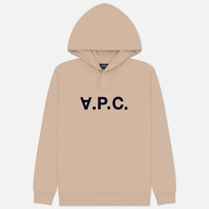 Мужская толстовка A.P.C. Standard Grand V.P.C. GOTS Hoodie, цвет бежевый, размер M