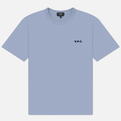 Мужская футболка A.P.C. Boxy Petit V.P.C., цвет синий, размер S