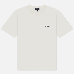 Мужская футболка A.P.C. Boxy Petit V.P.C., цвет белый, размер S