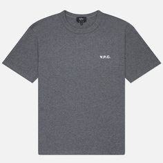 Мужская футболка A.P.C. Boxy Petit V.P.C., цвет серый, размер S