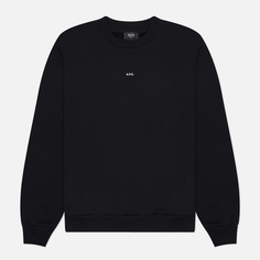 Мужская толстовка A.P.C. Boxy Micro Logo GOTS, цвет чёрный, размер S