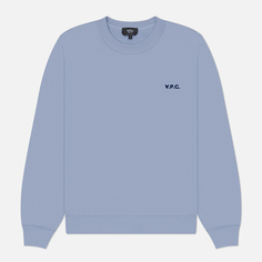Мужская толстовка A.P.C. Boxy Petit V.P.C., цвет голубой, размер S