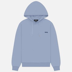Мужская толстовка A.P.C. Hoodie Boxy Petit V.P.C., цвет голубой, размер S