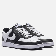 Женские кроссовки Nike Wmns Court Vision Low Next Nature, цвет чёрный, размер 36.5 EU
