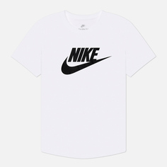Женская футболка Nike Essentials Logo, цвет белый, размер XS