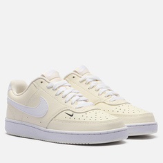 Женские кроссовки Nike Wmns Court Vision Low Next Nature, цвет бежевый, размер 36.5 EU