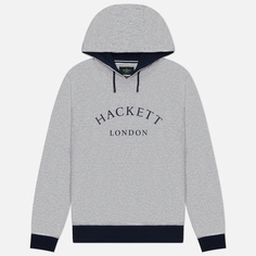Мужская толстовка Hackett Heritage Essential Hoodie, цвет серый, размер S