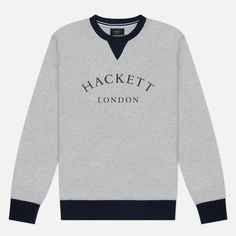 Мужская толстовка Hackett Heritage Essential Crew, цвет серый, размер S