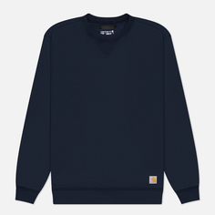 Мужская толстовка Carhartt Loose Fit Midweight Crew Neck, цвет синий, размер S