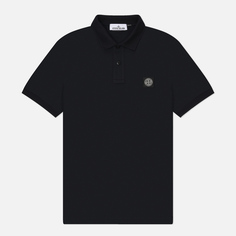 Мужское поло Stone Island Compass Patch, цвет синий, размер S