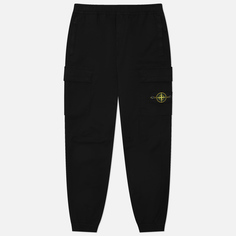 Мужские брюки Stone Island Supima Cotton Twill Stretch-TC Regular, цвет чёрный, размер 29