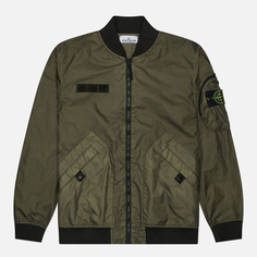 Мужская куртка бомбер Stone Island Membrana 3L TC, цвет оливковый, размер M