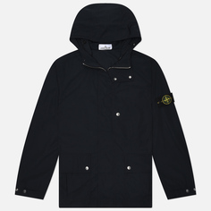 Мужская куртка ветровка Stone Island Micro Twill Hooded, цвет синий, размер M