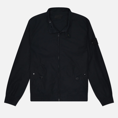 Мужская куртка харрингтон Stone Island Weatherproof Cotton Canvas Ghost, цвет чёрный, размер M