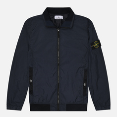 Мужская куртка ветровка Stone Island Crinkle Reps R-NY, цвет синий, размер M