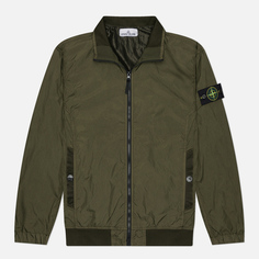 Мужская куртка ветровка Stone Island Crinkle Reps R-NY, цвет оливковый, размер M