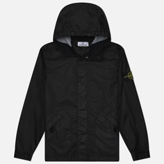 Мужская куртка ветровка Stone Island Membrana 3L TC Hooded, цвет чёрный, размер S