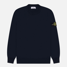 Мужской свитер Stone Island Soft Organic Cotton, цвет синий, размер S